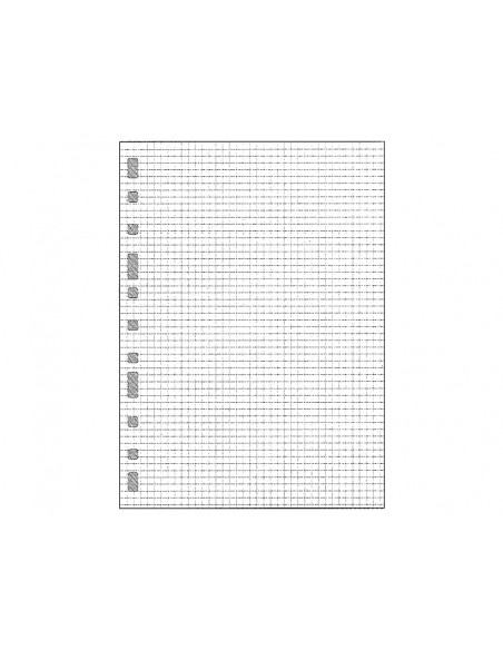 Recambio multifin 3005 folio natural cuadro 4 mm 50 hojas 16 taladros 215x310 mm