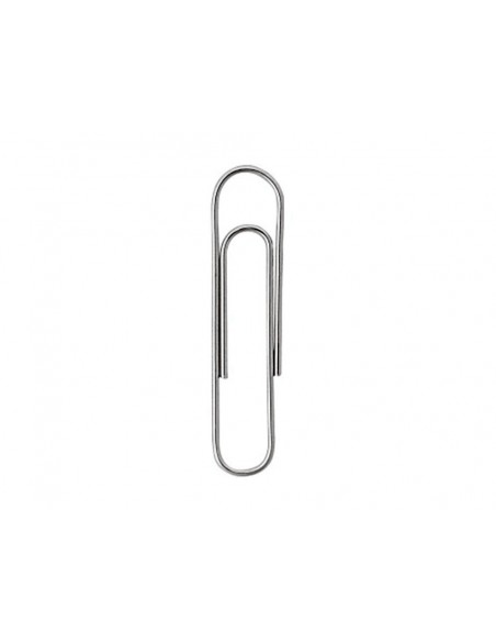 Clips liderpapel nº2 labiados 33 mm caja de 100 unidades Clips liderpapel nº2 labiados 33 mm caja de 100 unidades