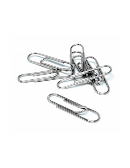 Clips liderpapel nº2 labiados 33 mm caja de 100 unidades Clips liderpapel nº2 labiados 33 mm caja de 100 unidades