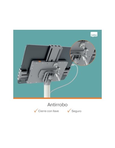 Atril de suelo nobo impression pro para tablet 420x1190x300 mm