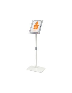 Atril de suelo nobo premium plus din a4 con marco y cerradura premium plus