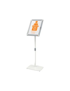 Atril de suelo nobo premium plus din a3 con marco y cerradura premium plus