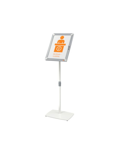 Atril de suelo nobo premium plus din a3 con marco y cerradura premium plus