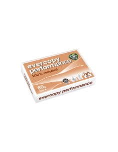 Papel fotocopiadora clairefontaine evercopy performance 100% reciclado din a4 80 g paquete de 500