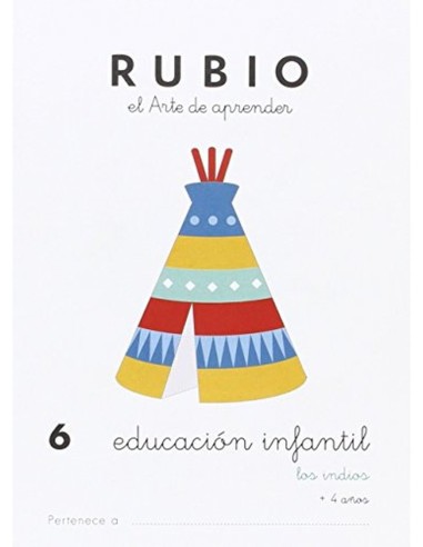 Cuaderno rubio educacion infantil 6 los indios