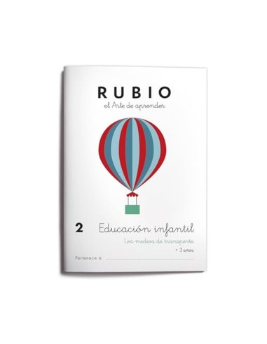 Cuaderno rubio educacion infantil 2 medios de transporte