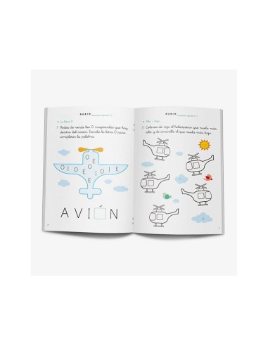Cuaderno rubio educacion infantil 2 medios de transporte