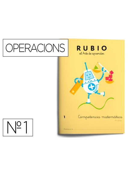 Cuaderno rubio competencia matematica nº1