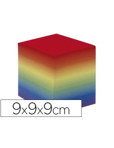 Taco papel quo vadis encolado colores multicolor 665 hojas 100% reciclado 90x90x80 mm 80 g