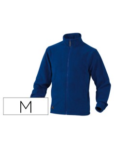 Chaqueta deltaplus polar con cremallera 2 bolsillos color azul talla m