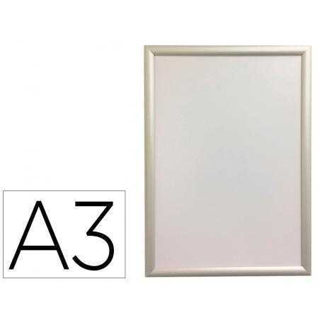 Marco porta anuncios q-connect din a3 marco de aluminio 32,7x45x1,2 cm