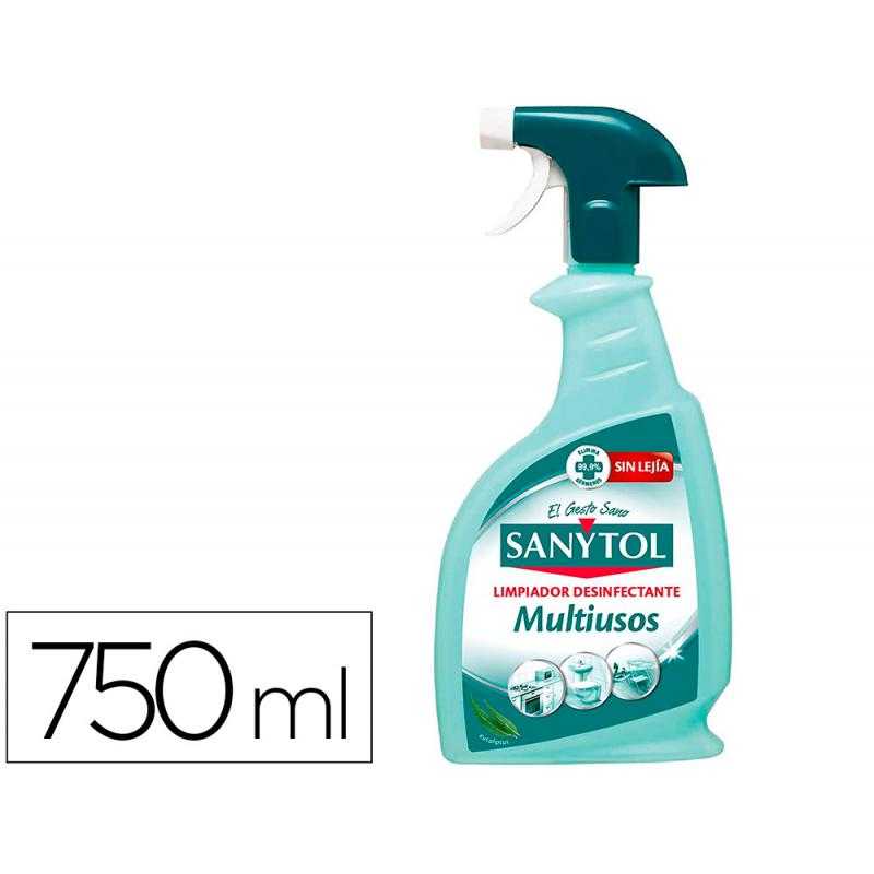 Limpiador desinfectante sanytol limpiahogar multisuperficies bote de 2 litros