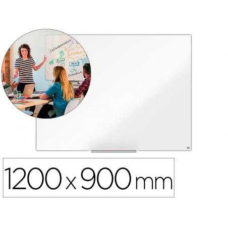 Pizarra blanca nobo nano clean ip pro lacada magnética 1200x900 mm