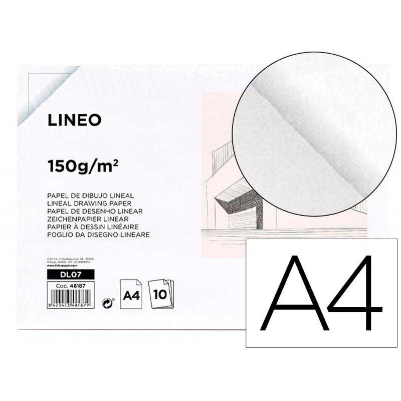 Papel dibujo liderpapel 210x297mm 150g/m2 sin recuadropack de 10 - Imagen 1