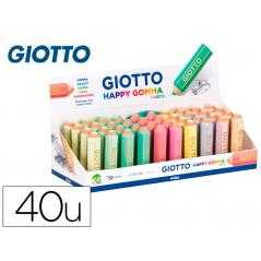 Goma de borrar giotto happy gomma pastel forma de lapiz