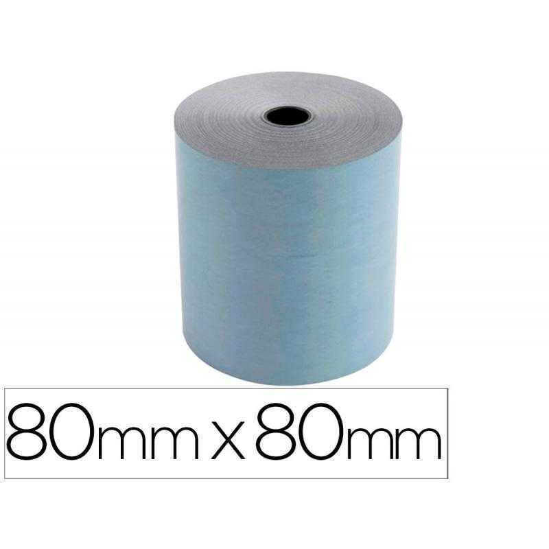 Rollo sumadora exacompta safe contact termico 80 mm x 80 mm 52 g/m2