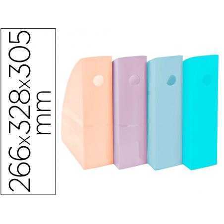 Revistero exacompta aquarel mag-cube set de 4 unidades colores pastel 266x328x305 mm
