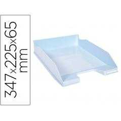 Bandeja sobremesa exacompta aquarel combo midi azul pastel 347x255x65 mm