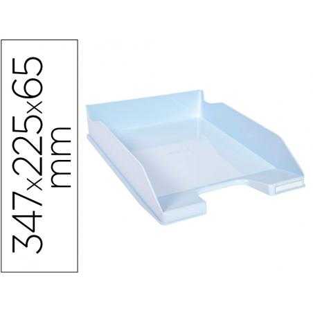Bandeja sobremesa exacompta aquarel combo midi azul pastel 347x255x65 mm