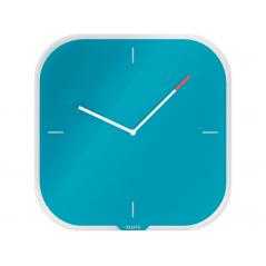 Reloj leitz cosy de pared silencioso cristal 30x30 cm azul