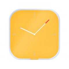 Reloj leitz cosy de pared silencioso cristal 30x30 cm amarillo