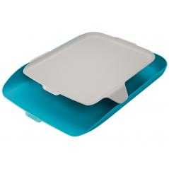 Bandeja sobremesa plastico leitz cosy azul 274x62x391 mm