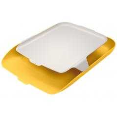 Bandeja sobremesa plastico leitz cosy amarillo 274x62x391mm