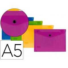 Carpeta liderpapel dossier broche polipropileno din a5 pack de 4 colores surtidos