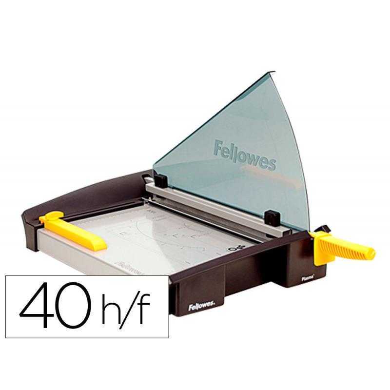 Cizalla de palanca fellowes plasma a4 metálica hasta 40 hojas 80 gr