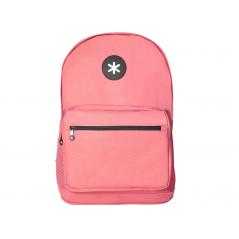 Cartera antartik mochila con asa y bolsillo frontal concremallera color coral 320x140x430 mm - Imagen 1