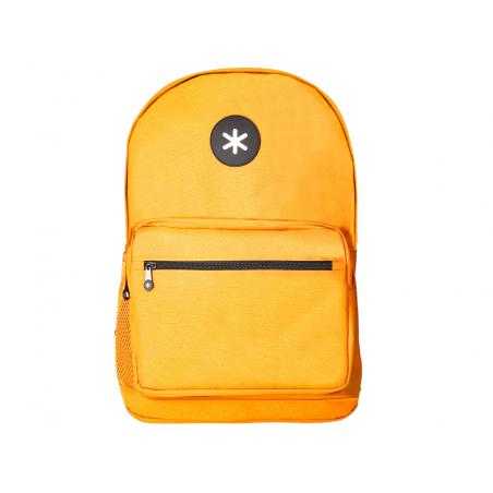 Cartera antartik mochila con asa y bolsillo frontal concremallera color mostaza 320x140x430 mm - Imagen 1