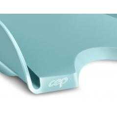 Bandeja sobremesa cep riviera plastico color verde agua 348x257x66 mm