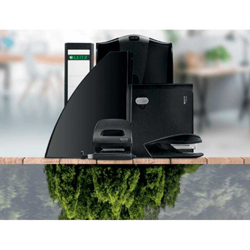 Carpeta leitz recycle gomas tres solapas din a4 polipropileno negro
