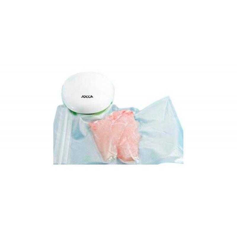 Bolsa envasadora de alimentos al vacio jocca longitud 3 mt ancho 285 mm pack de 2 rollos
