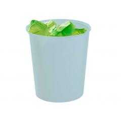 Papelera plastico archivo 2000 ecogreen 100% reciclada 18 litros color azul pastel