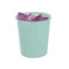 Papelera plastico archivo 2000 ecogreen 100% reciclada 18 litros color verde pastel