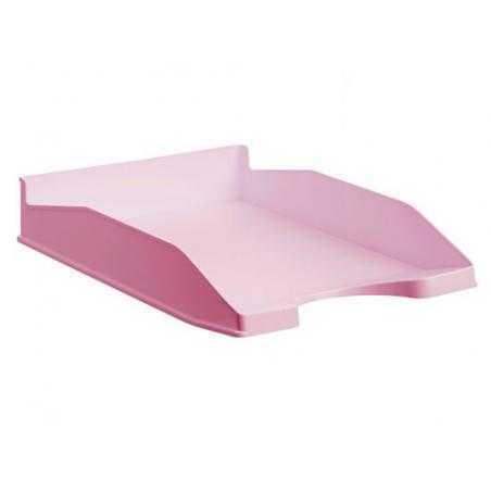Bandeja sobremesa archivo 2000 ecogreen plastico 100% reciclado apilable formatos din a4 y folio color rosa