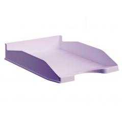 Bandeja sobremesa archivo 2000 ecogreen plastico 100% reciclado apilable formatos din a4 y folio color malva