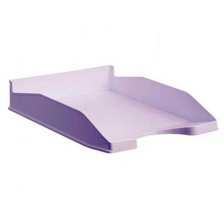 Bandeja sobremesa archivo 2000 ecogreen plastico 100% reciclado apilable formatos din a4 y folio color malva
