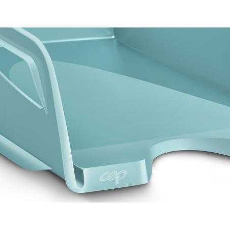 Bandeja sobremesa cep riviera plastico maxi color verde agua 387x265x115 mm