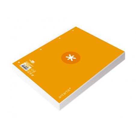 Recambio liderpapel a4 antartik 80 hojas 90g/m2 cuadro 5 mm 4 taladros 1 banda marco color mostaza