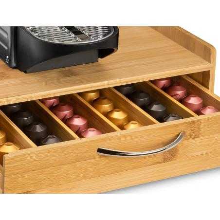 Soporte para capsulas de cafe cep silva bambu 1 cajon 305x326x98 mm