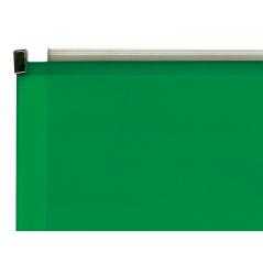 Carpeta dossier liderpapel a4 cierre de cremallera verde translucido