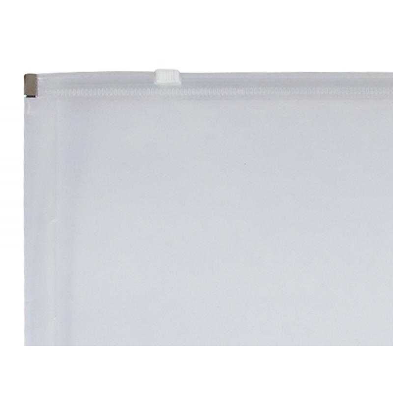 Carpeta dossier liderpapel a3 cierre de cremallera transparente