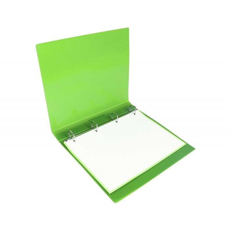 Carpeta liderpapel canguro 2 anillas 40 mm mixtas polipropileno din a4 verde translicudo