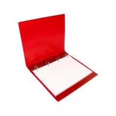 Carpeta liderpapel canguro 2 anillas 40 mm mixtas polipropileno din a4 rojo translicudo