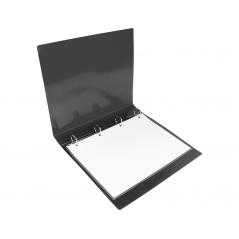 Carpeta liderpapel canguro 2 anillas 40 mm mixtas polipropileno din a4 negro opaco