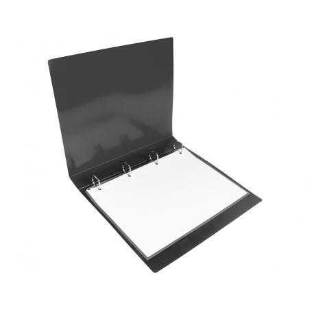 Carpeta liderpapel canguro 2 anillas 40 mm mixtas polipropileno din a4 negro opaco
