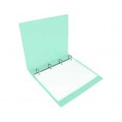Carpeta liderpapel 4 anillas mixtas 40 mm polipropileno din a4 verde manzana opaco