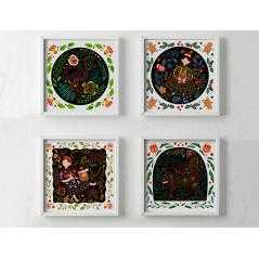 Juego didactico mideer scratch art card boy